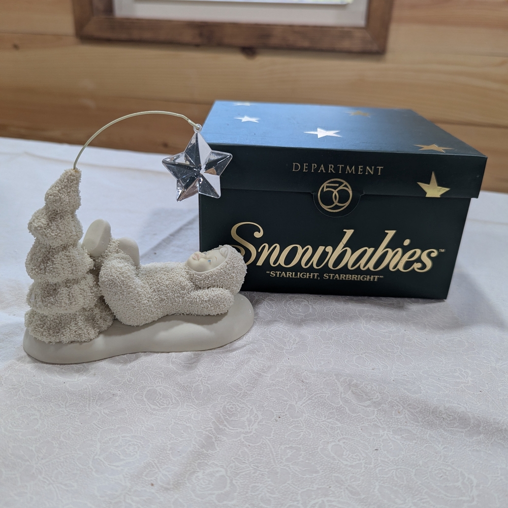 Department 56 Snowbabies Figurine with Silver Star